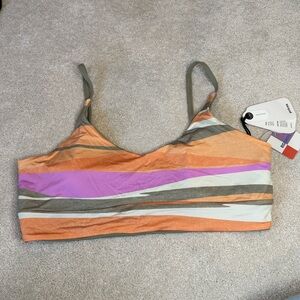 NWT Prana Reversible Sports Bra/Bathing Suit Top Size L